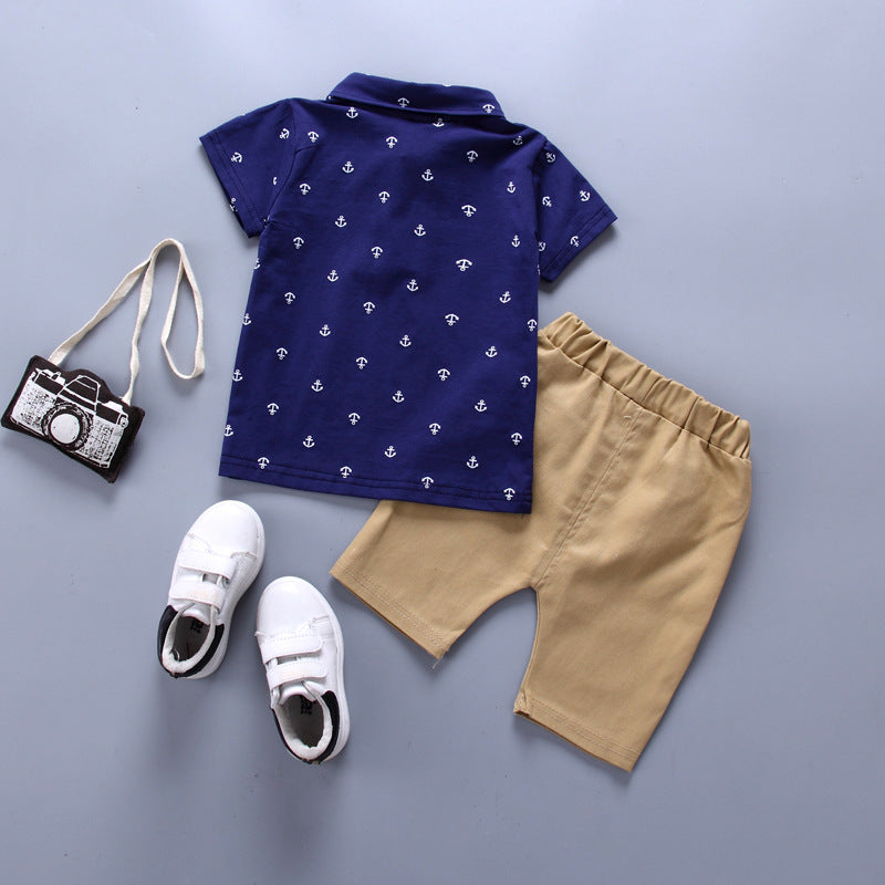 Boys 2 pcs Short Set (Nautical polo)