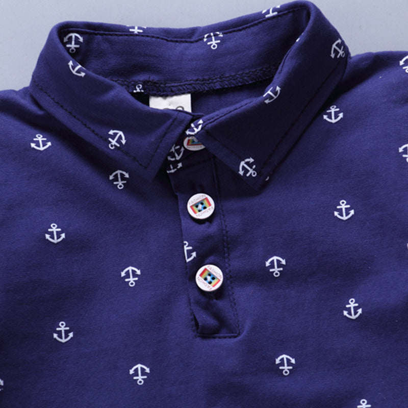 Boys 2 pcs Short Set (Nautical polo)