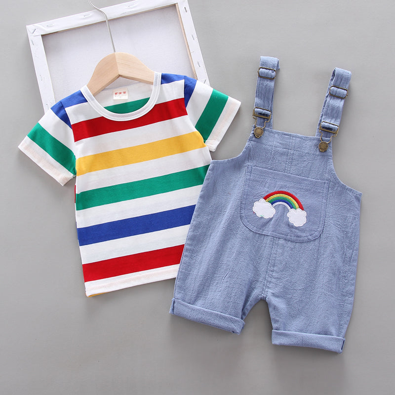 Overall 2 pcs set (Rainbow)