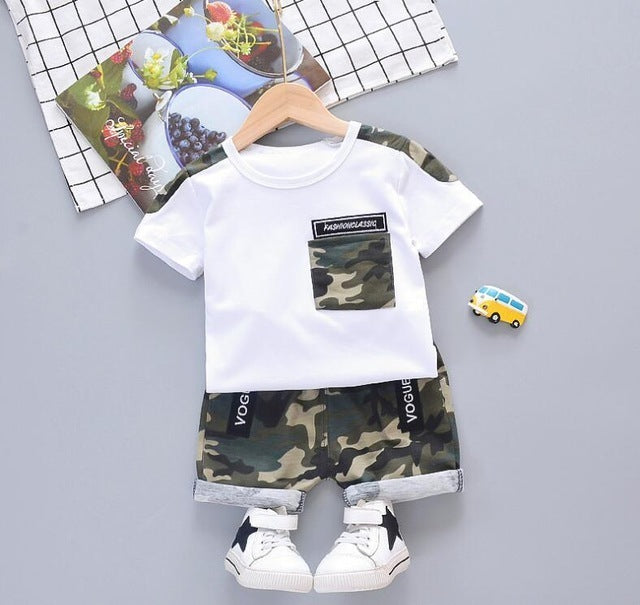 Boys 2 pcs Short Set (Military style)