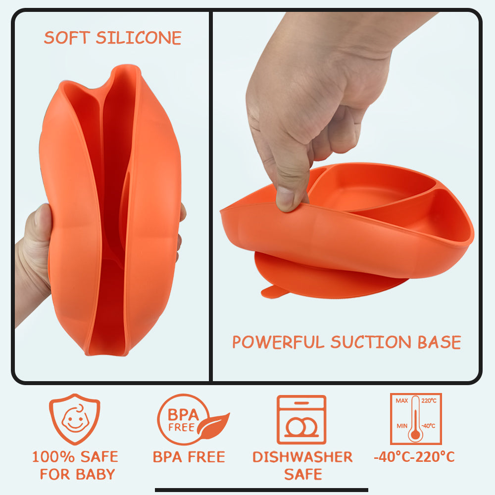 Silicone Bear Plate (Sage)