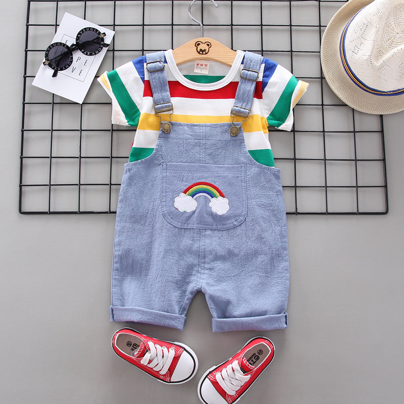 Overall 2 pcs set (Rainbow)