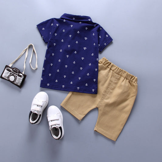 Boys 2 pcs Short Set (Nautical polo)