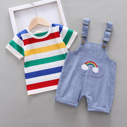 Overall 2 pcs set (Rainbow)