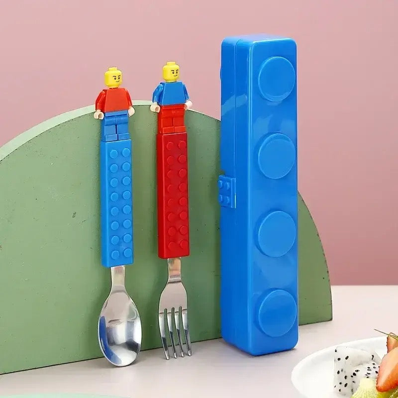 Kids cutlery( Lego-inspired)