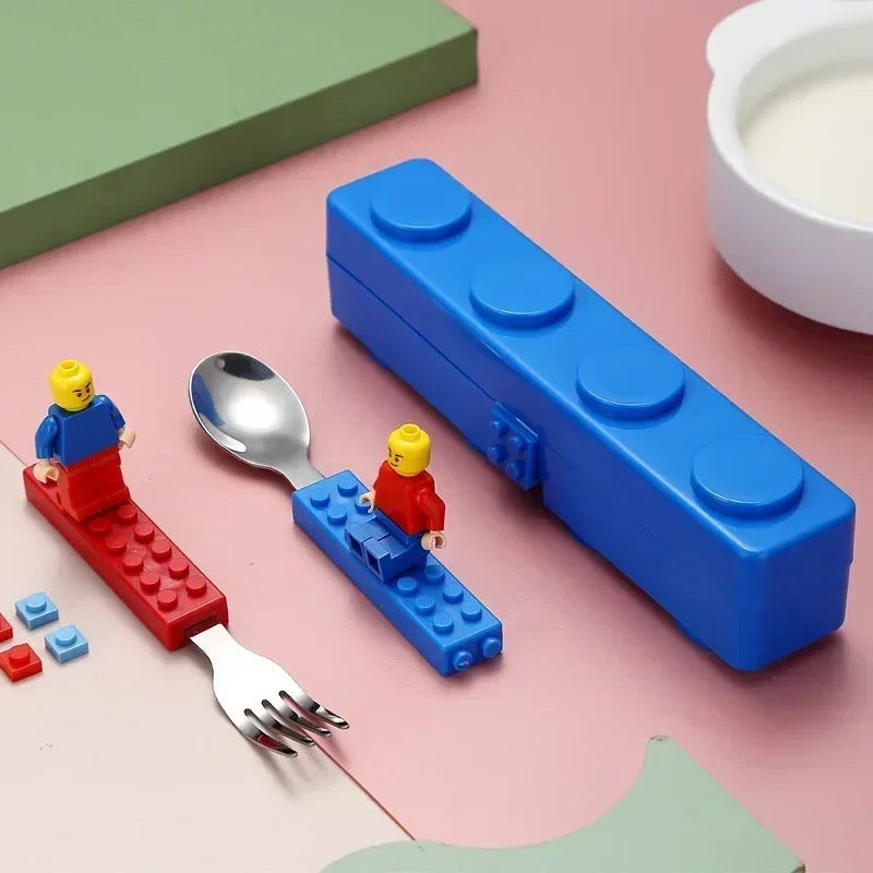 Kids cutlery( Lego-inspired)