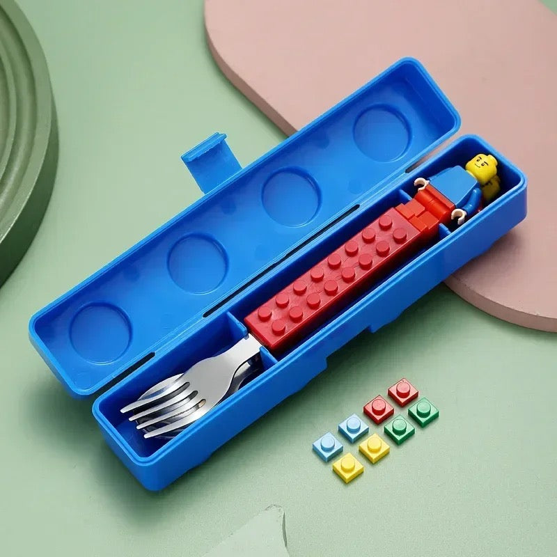 Kids cutlery( Lego-inspired)