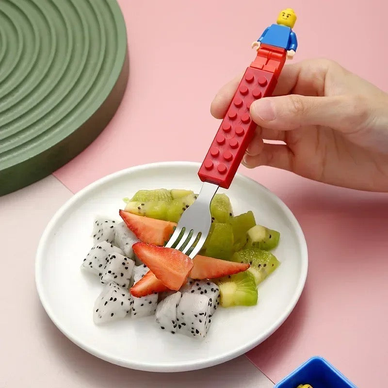 Kids cutlery( Lego-inspired)