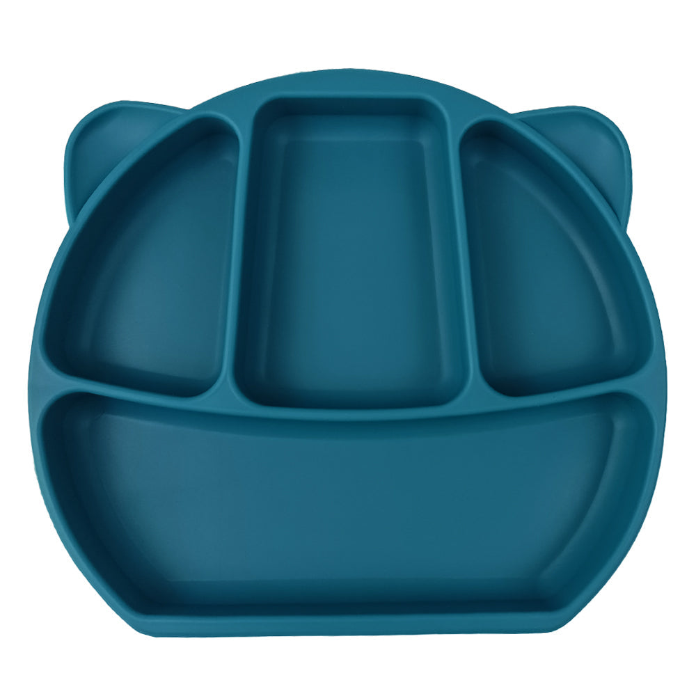 Silicone Bear Plate (Ocean Blue)