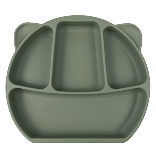 Silicone Bear Plate (Sage)