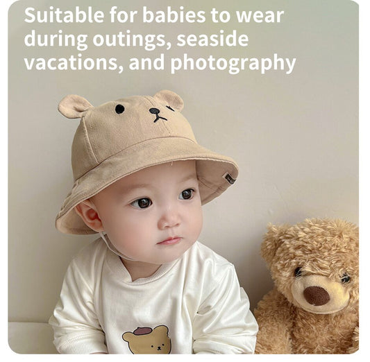 Cotton Kids Sun Hat Bear Unisex