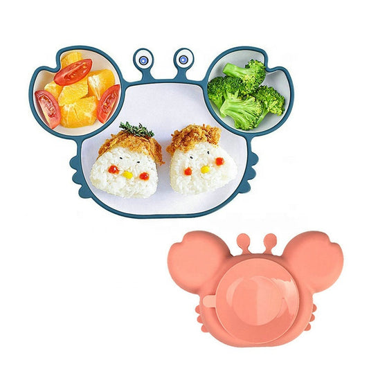 Silicone Baby Plate Crab